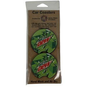 COPY - Car Coasters Cherry Coca-Cola Soda Pop Beverage Set of 2 Neoprene